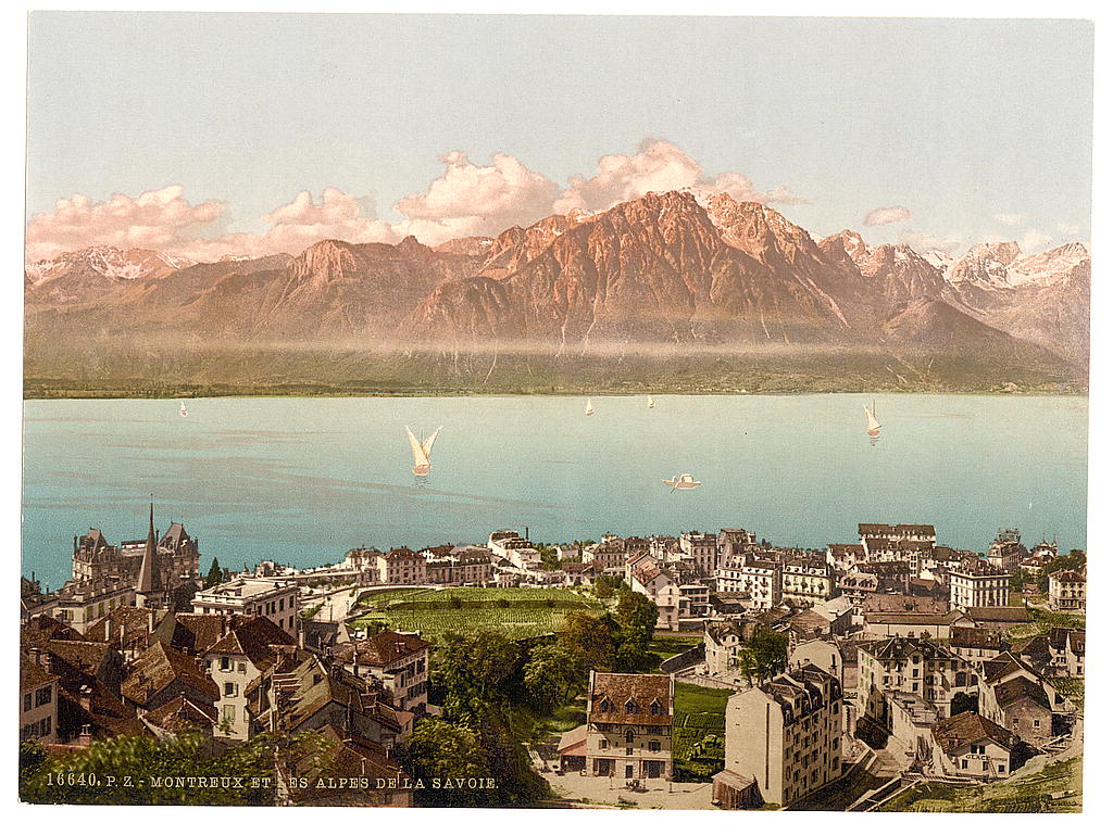 A picture of Montreux, Savoy Mountains, Geneva Lake, Switzerland