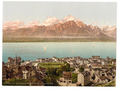 A picture of Montreux, Savoy Mountains, Geneva Lake, Switzerland