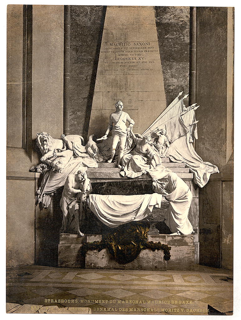 A picture of Monument to Marshall Mauritz of Saxe, Strassburg, Alsace Lorraine, Germany