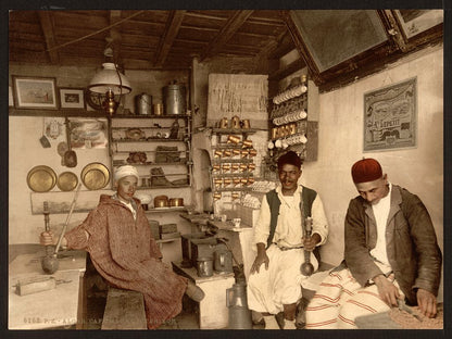 A picture of Moorish coffee house, Algiers, Algeria