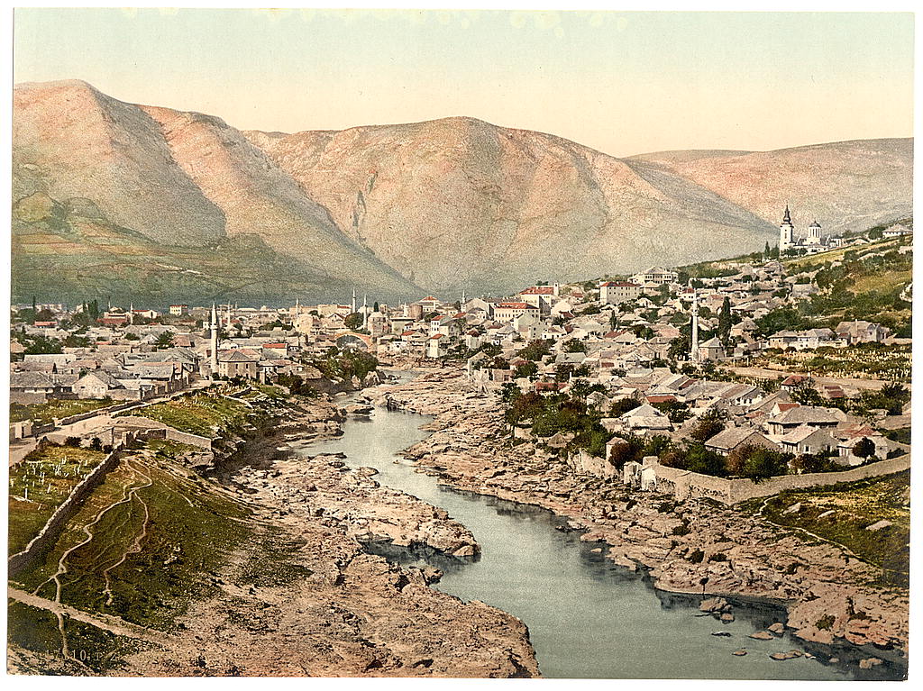 A picture of Mostar, general view, Herzegowina, Austro-Hungary