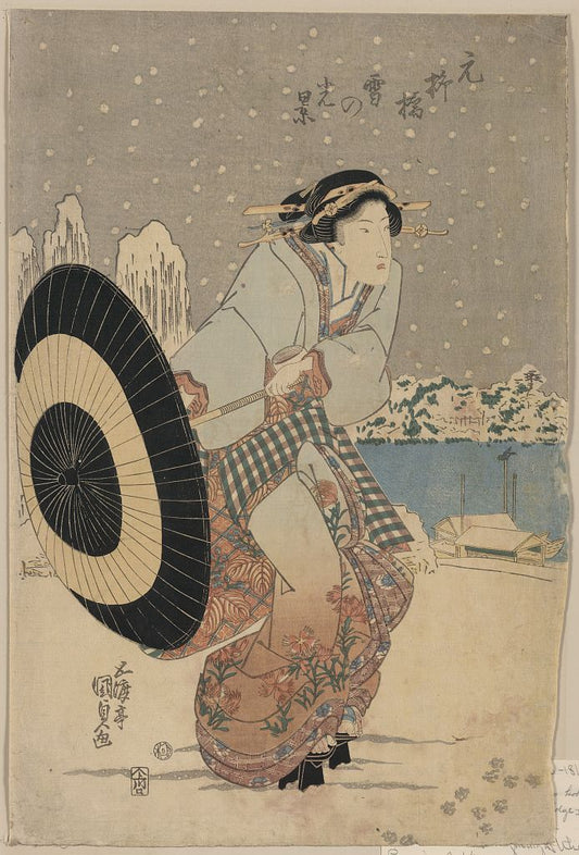 A picture of Moto-yanagibashi yuki no kōkei