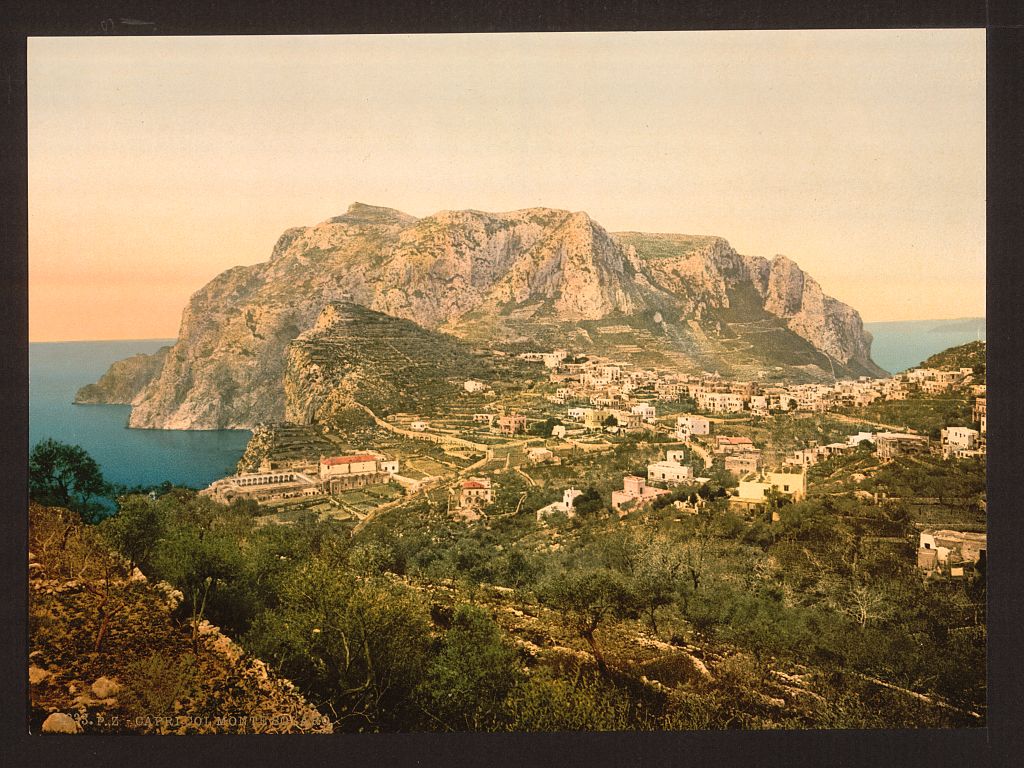 A picture of Mount Solaro, Capri Island, Italy