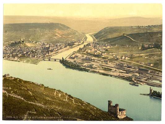A picture of Mouse Tower and Rossel, Bingen, the Rhine, Germany