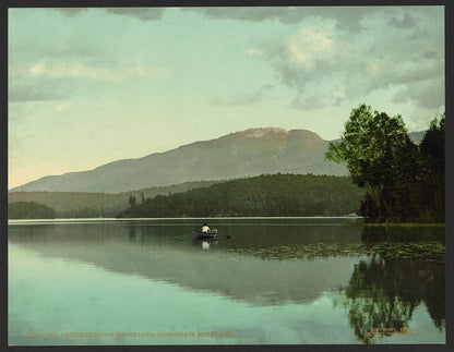 A picture of Mt. Ampersand from Round Lake, Adirondack Mountains