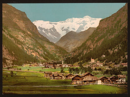 A picture of Mt. Rosa, Gressony (i.e., Gressoney), Italy