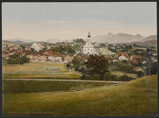 A picture of Murnau, general view, Upper Bavaria, Germany