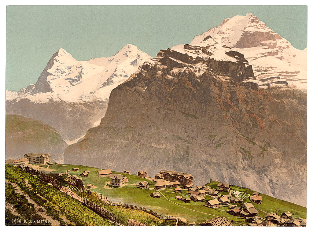 A picture of Murren, general view, Bernese Oberland, Switzerland