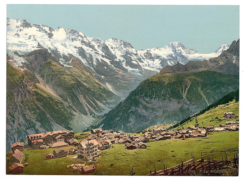 A picture of Mürren, general view, Bernese Oberland, Switzerland