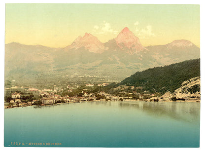 A picture of Mythen and the Brunnen, Lake Lucerne, Switzerland