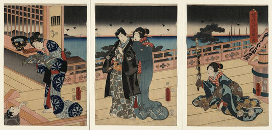 A picture of Naniwa no bessō akebono no zu