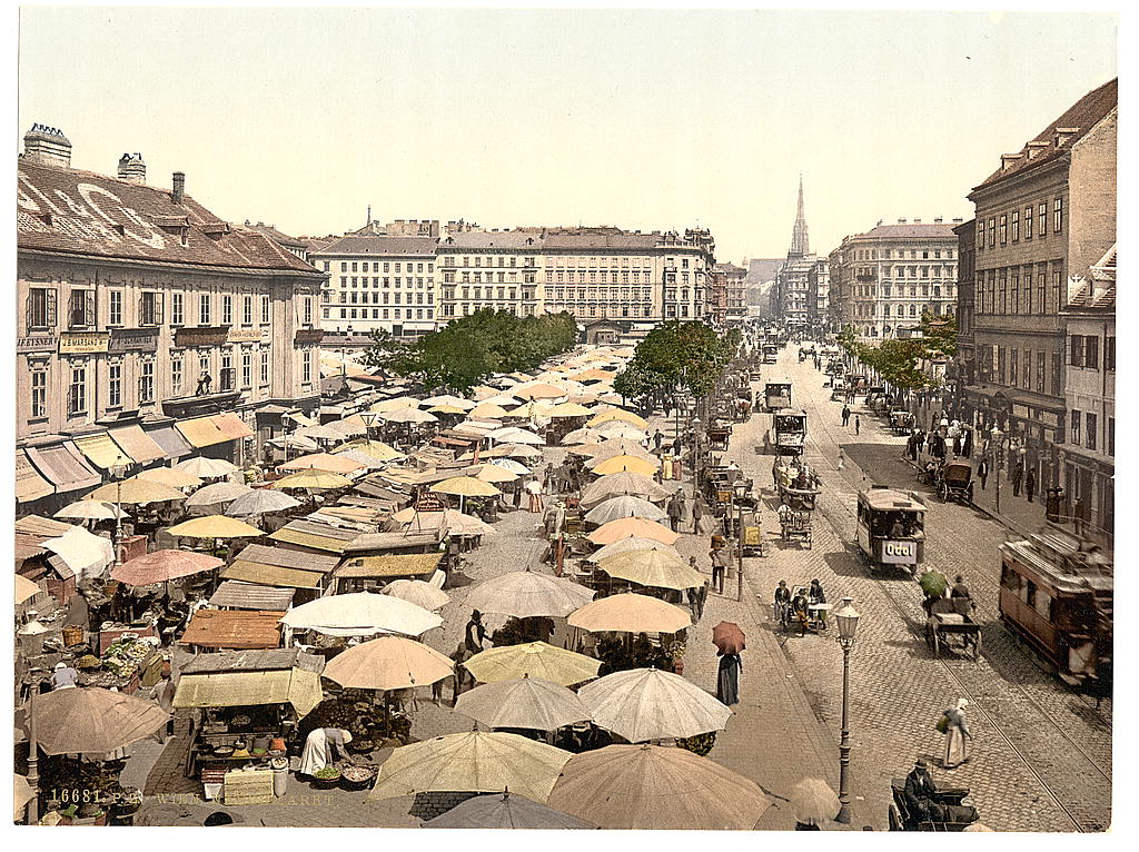 A picture of Nasch Market, Vienna, Austro-Hungary