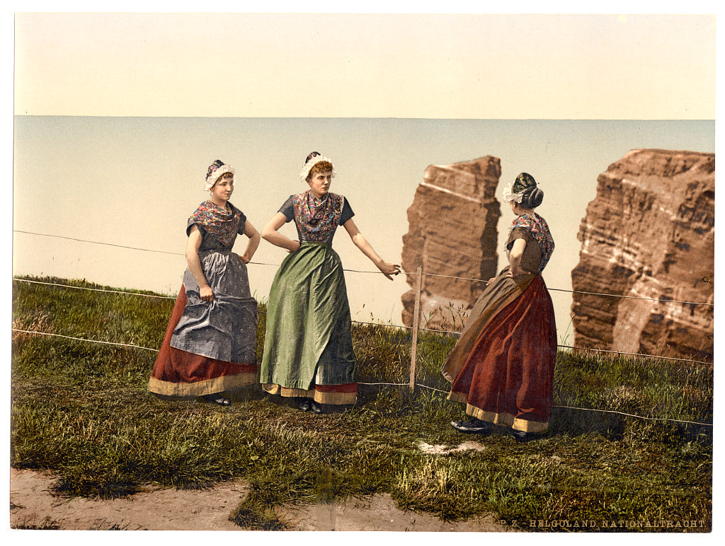 A picture of National costume, Helgoland girls, Helgoland, Germany