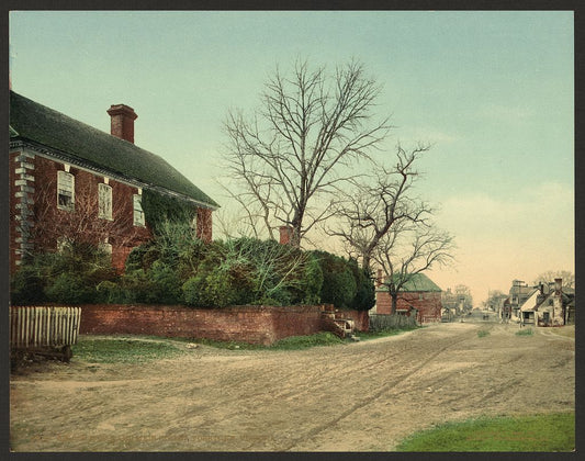 A picture of Nelson House and Main Street, Yorktown, Virginia