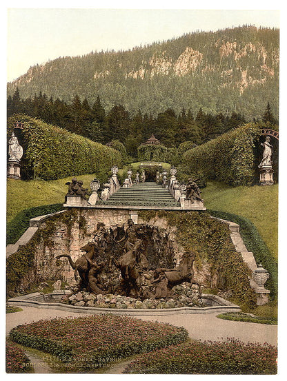 A picture of Neptune Fountain, Linderhof Castle, Upper Bavaria, Germany