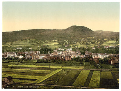 A picture of Neuenahr Bath (i.e., Bad Neuenahr-Ahrweiler), the Rhine, Germany