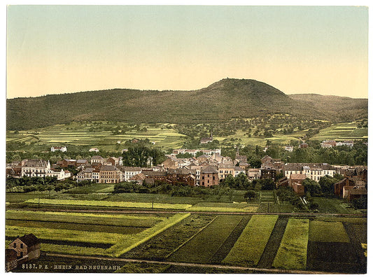 A picture of Neuenahr Bath (i.e., Bad Neuenahr-Ahrweiler), the Rhine, Germany