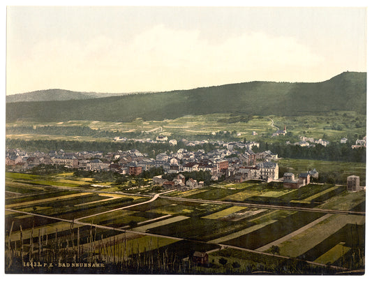A picture of Neuenahr Bath (i.e., Bad Neuenahr), the Rhine, Germany