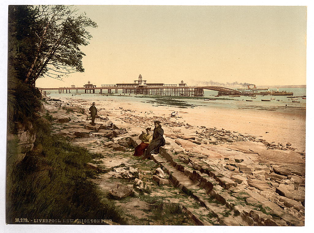 A picture of New Brighton Pier, Liverpool, England