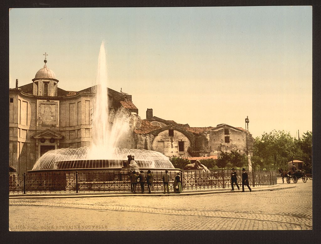 A picture of New Fountain and Diocletian's Spring, Rome, Italy