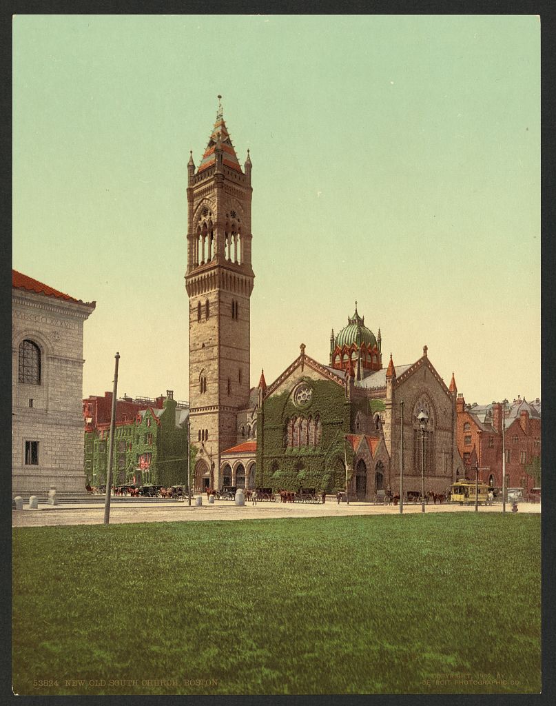 A picture of New Old South Church, Boston