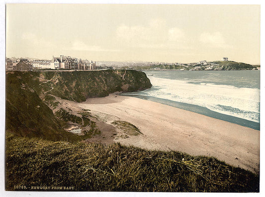 A picture of Newquay, from East, Cornwall, England