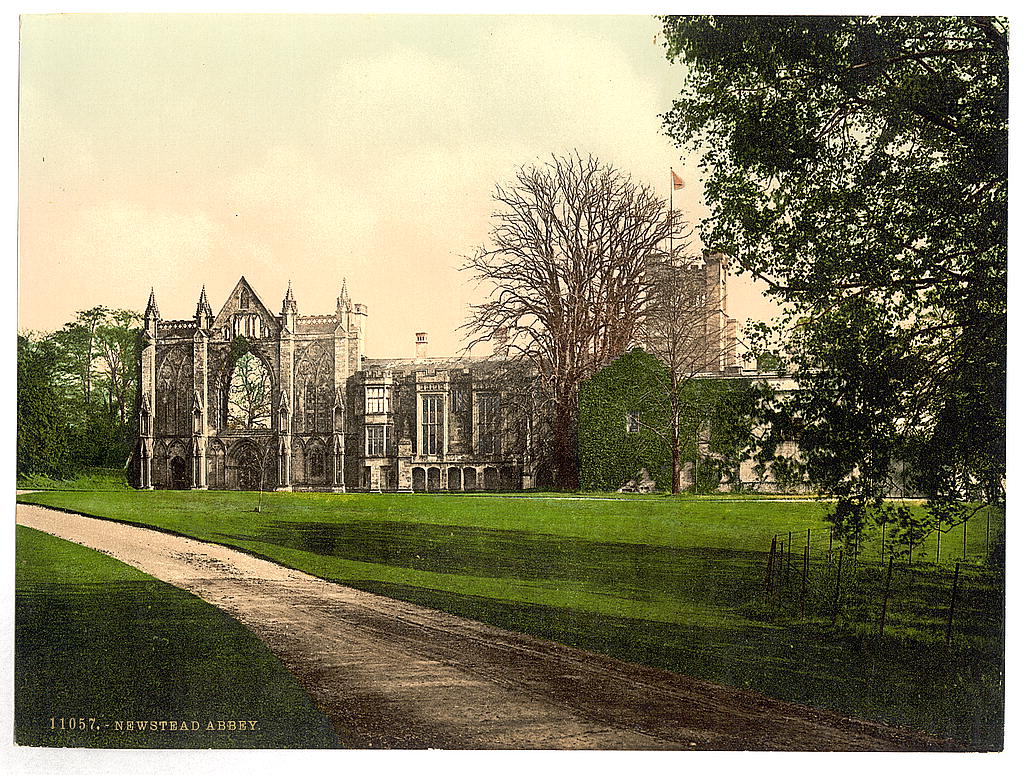 A picture of Newstead Abbey, Notts, England