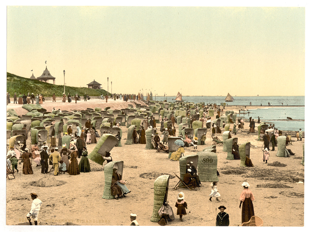 A picture of Norderney, life on the beach, Germany