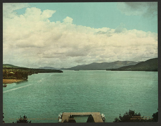 A picture of North from Fort William Henry Hotel, Lake George, N.Y.
