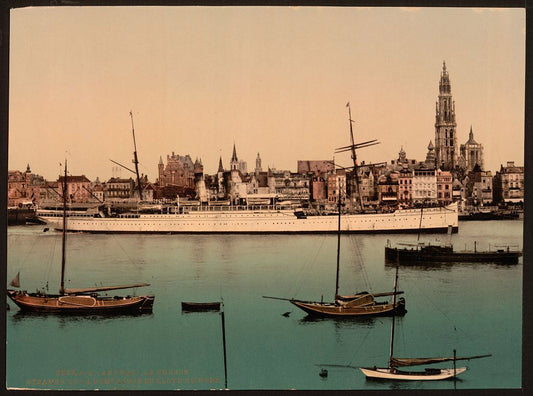 A picture of North German Lloyd steamer "La Prusse", Antwerp, Belgium