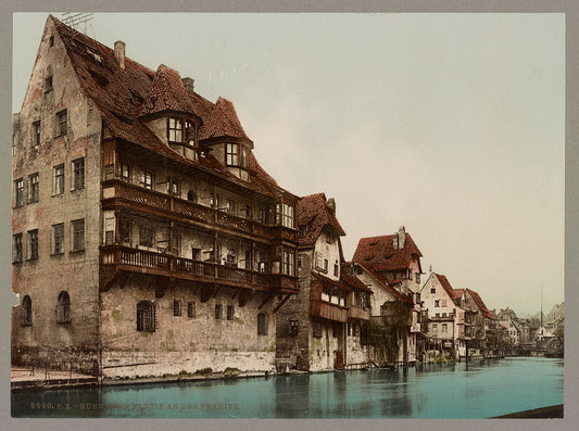A picture of Nürnberg. Partie an der Pegnitz