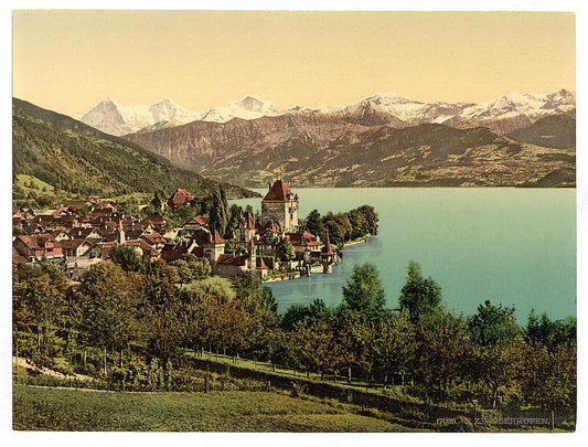 A picture of Oberhofen village, Bernese Oberland, Switzerland
