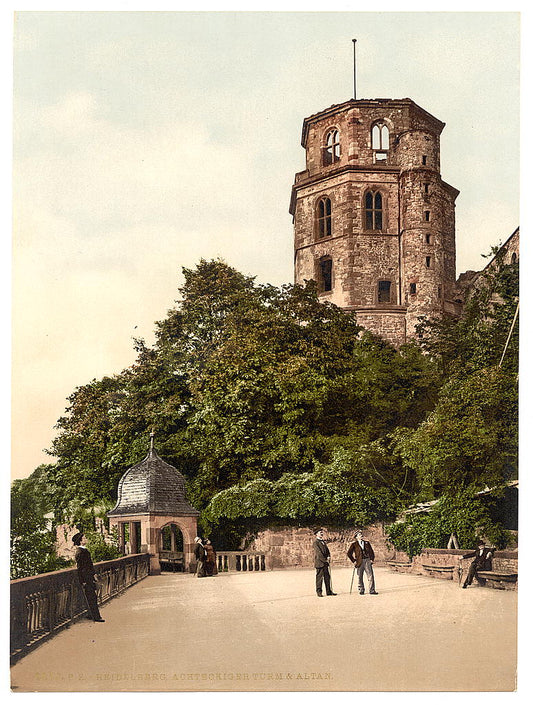 A picture of Octagonal Tower and Terrace, Heidelberg, Baden, Germany