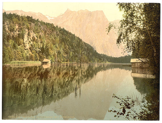 A picture of Oetz Valley, Pipurgersee (i.e., Pipurger See) and Acherkogel, Tyrol, Austro-Hungary