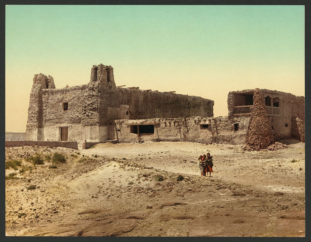 A picture of Old church at pueblo of Acoma, N.M.