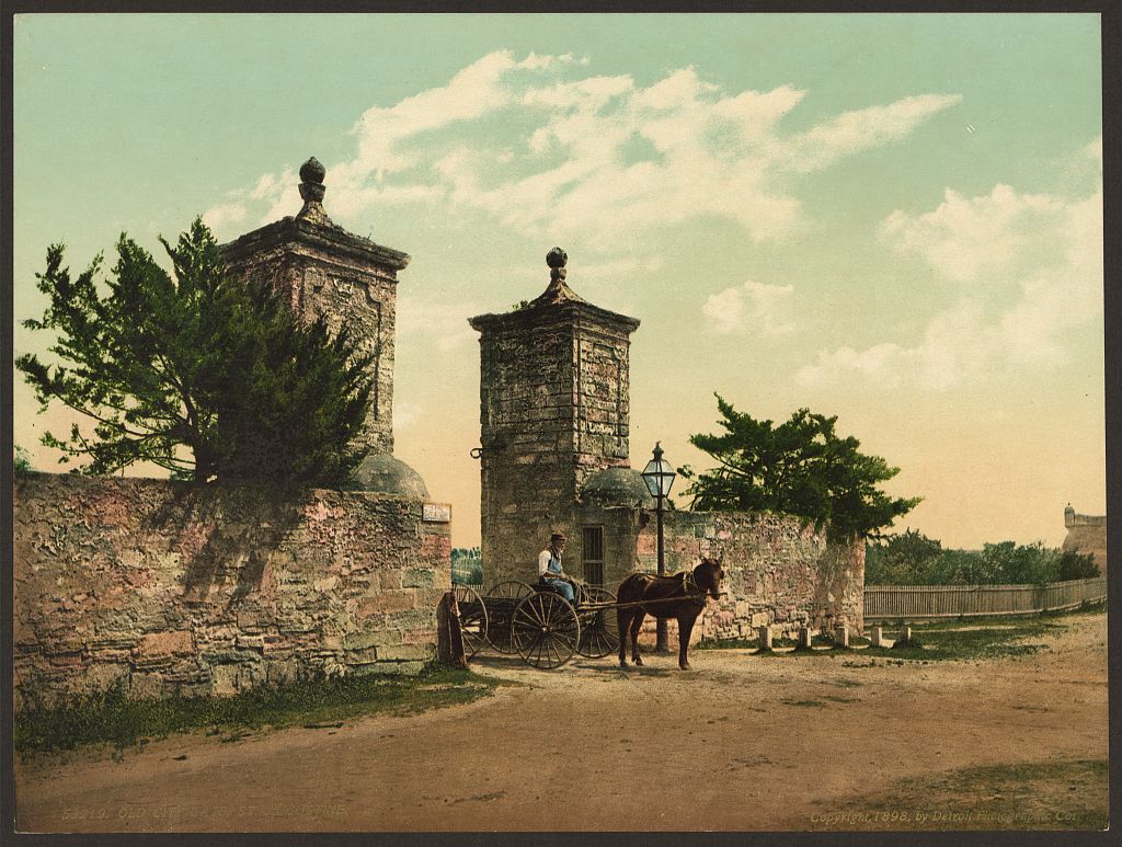 A picture of Old City Gate, St. Augustine