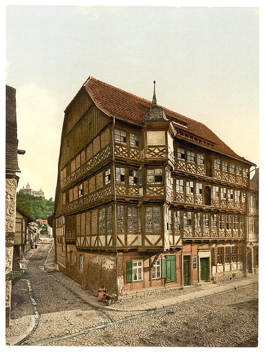 A picture of Old town hall and castle, Wernigerode, Hartz, Germany