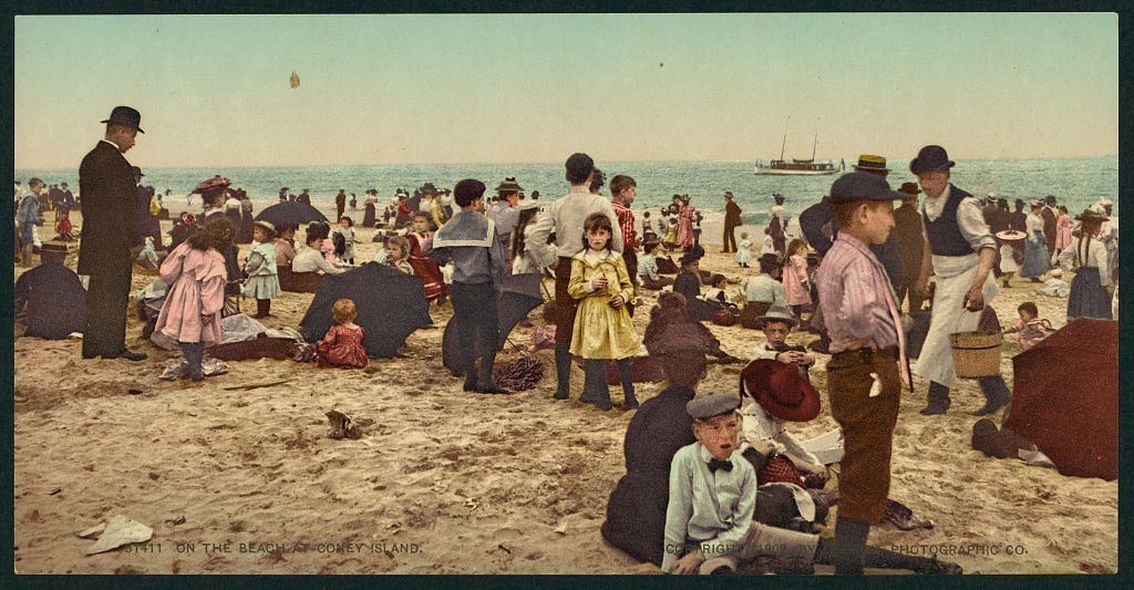 A picture of On the beach at Coney Island