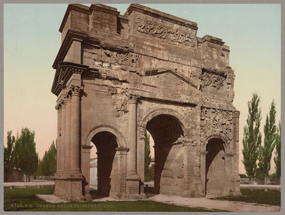 A picture of Orange. Arc de Triomphe Romain