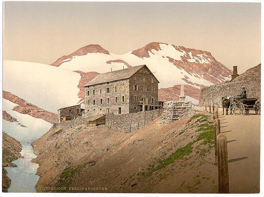 A picture of Ortler Territory, Stilfserjoch (i.e., Stilfer Joch), Ferdinandshohe, Tyrol, Austro-Hungary