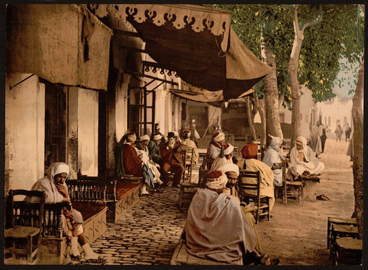 A picture of Outside a Moorish cafe, Tunis, Tunisia