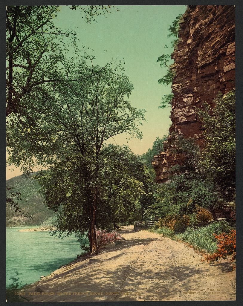 A picture of Paint Rocks, on the French Broad, North Carolina