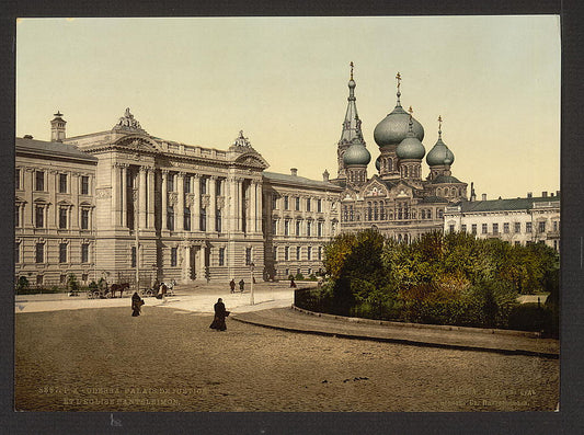 A picture of Palais de Justice and Pantelimon Church, Odessa, Ukraine