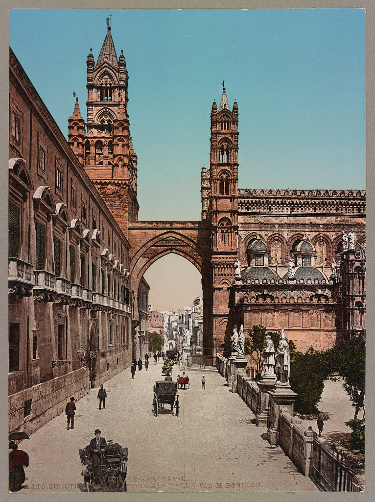 A picture of Palermo. Lato Sinistro della Cattedrale dalla Via M. Bonello