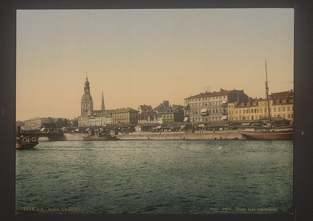 A picture of Panorama by the quay, Riga, Latvia