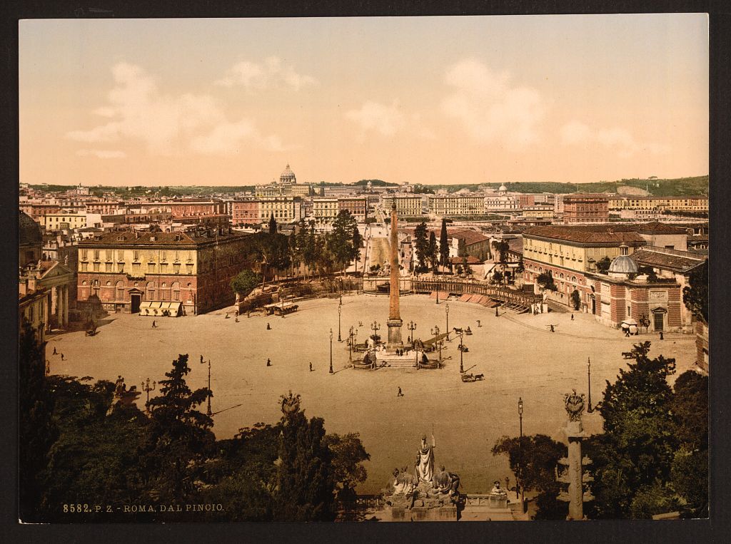 A picture of Panorama from the Pincian, Rome, Italy