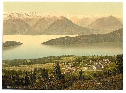 A picture of Panorama of Rigi Kaltbad and the Lake of the Four Cantons, from Rothstock, Rigi, Switzerland