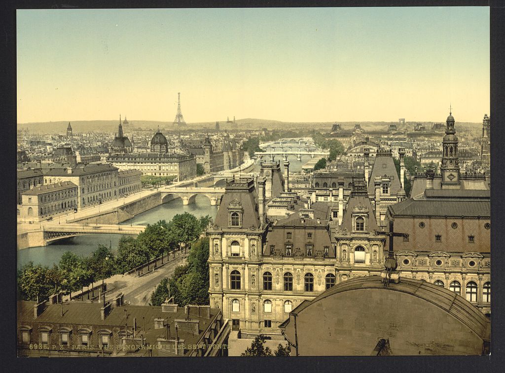 A picture of Panorama of the seven bridges, Paris, France