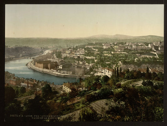 A picture of Panoramic view of monastery and Mont d'Or, Lyons, France