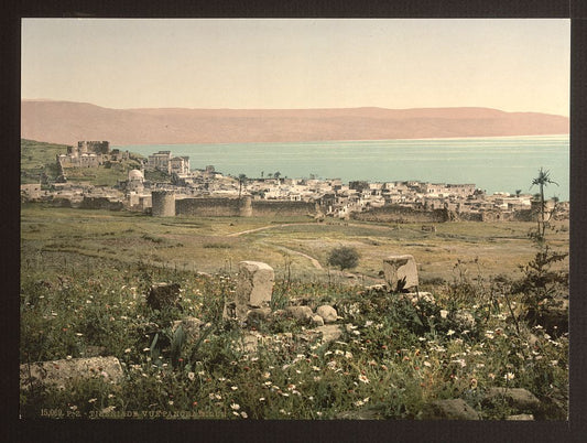 A picture of Panoramic view, Tiberias, Holy Land, (i.e., Israel)